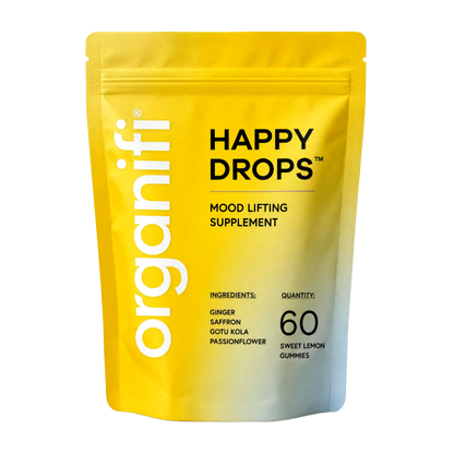 Organifi Happy Drops Sweet Lemon Flavor 60 Gummies
